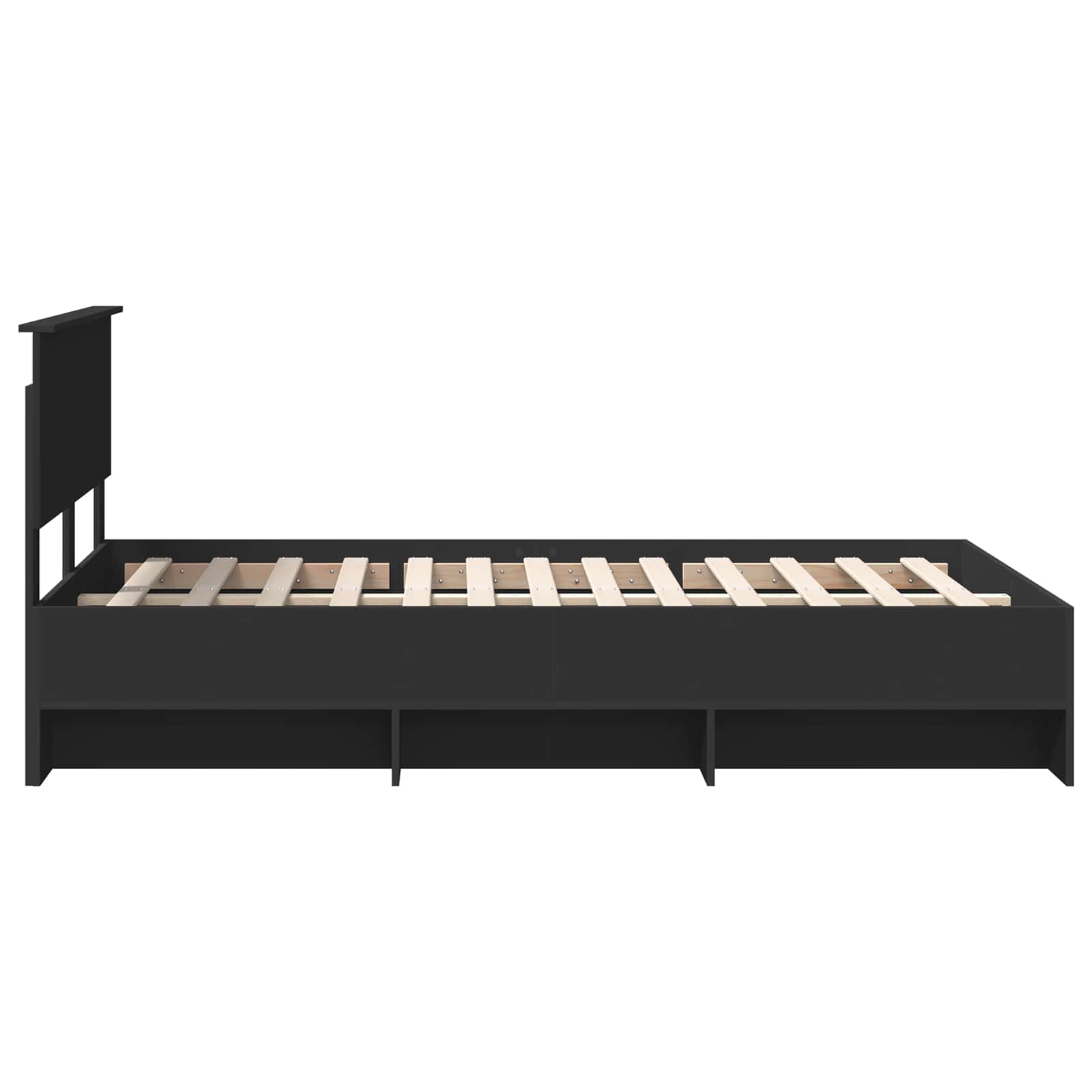Struttura del letto Nero 120 x 123 cm Legno multistrato | homemem39