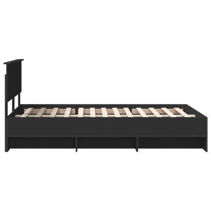 Struttura del letto Nero 120 x 123 cm Legno multistrato | homemem39