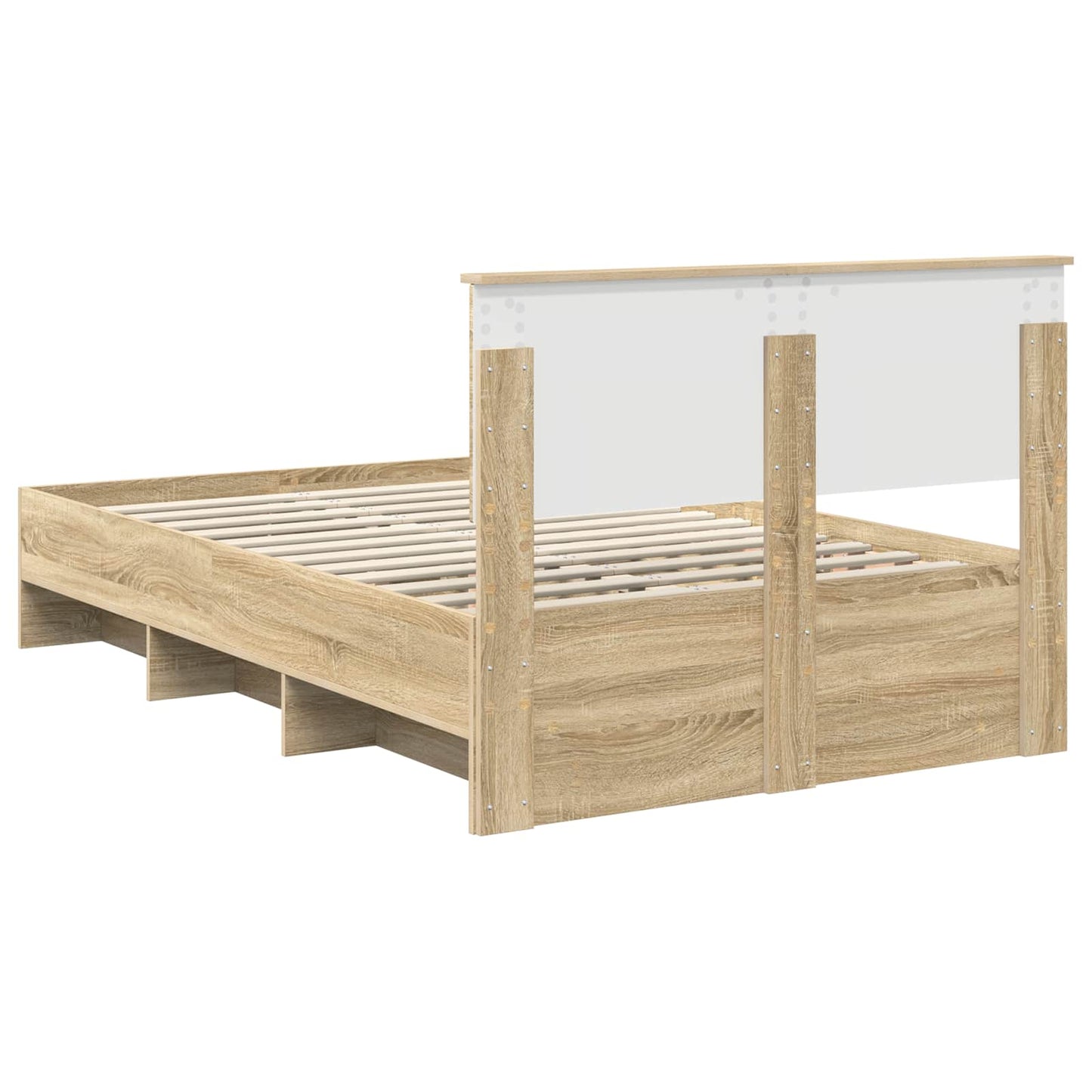Struttura del letto con testiera Rovere Sonoma 120 x 123 cm | homemem39