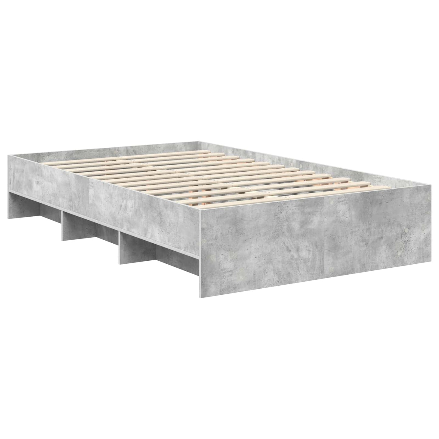 Struttura del letto con testiera Grigio cemento 120 x 123 cm | homemem39