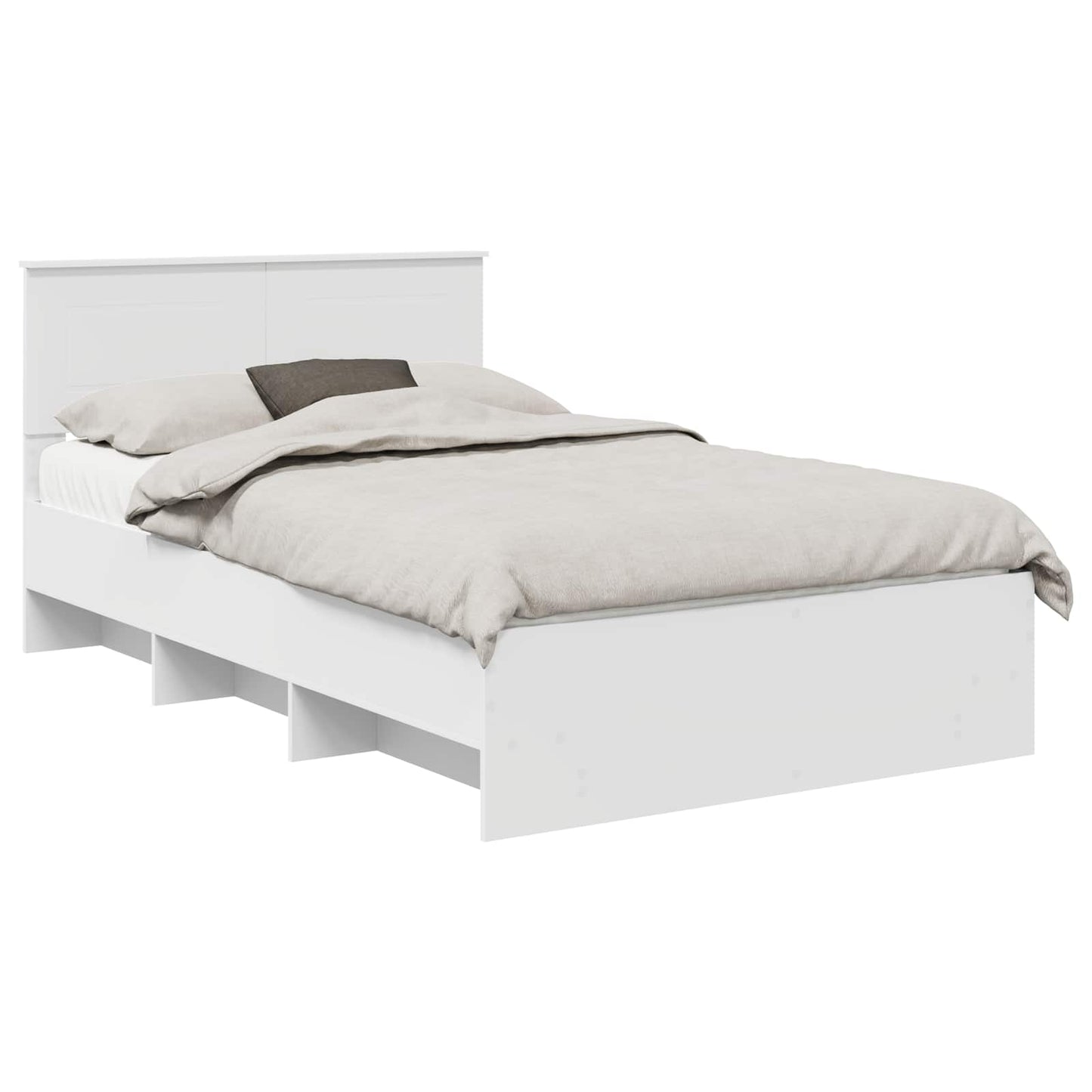 Struttura del letto Bianco 120 x 123 cm Legno multistrato | homemem39