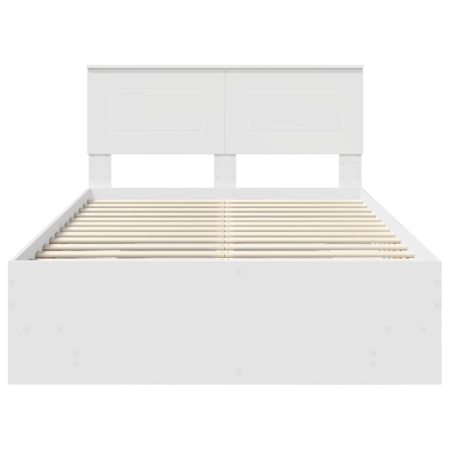 Struttura del letto Bianco 120 x 123 cm Legno multistrato | homemem39