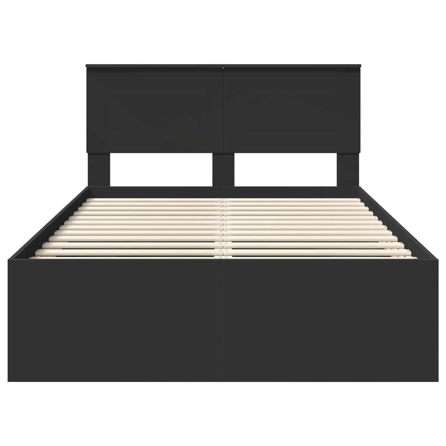 Struttura del letto Nero 120 x 123 cm Legno multistrato