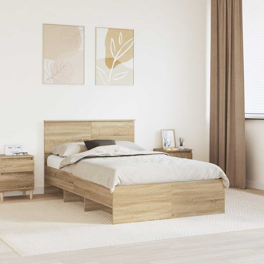 Struttura del letto Rovere Sonoma 120 x 123 cm