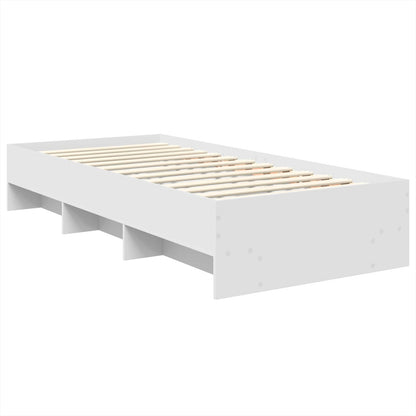 Struttura del letto Bianco 120 x 123 cm Legno multistrato