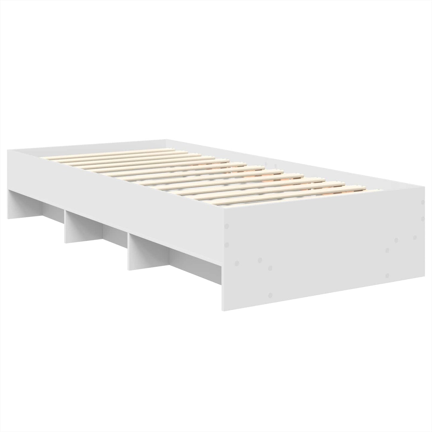 Struttura del letto Bianco 90 x 200 cm Legno multistrato