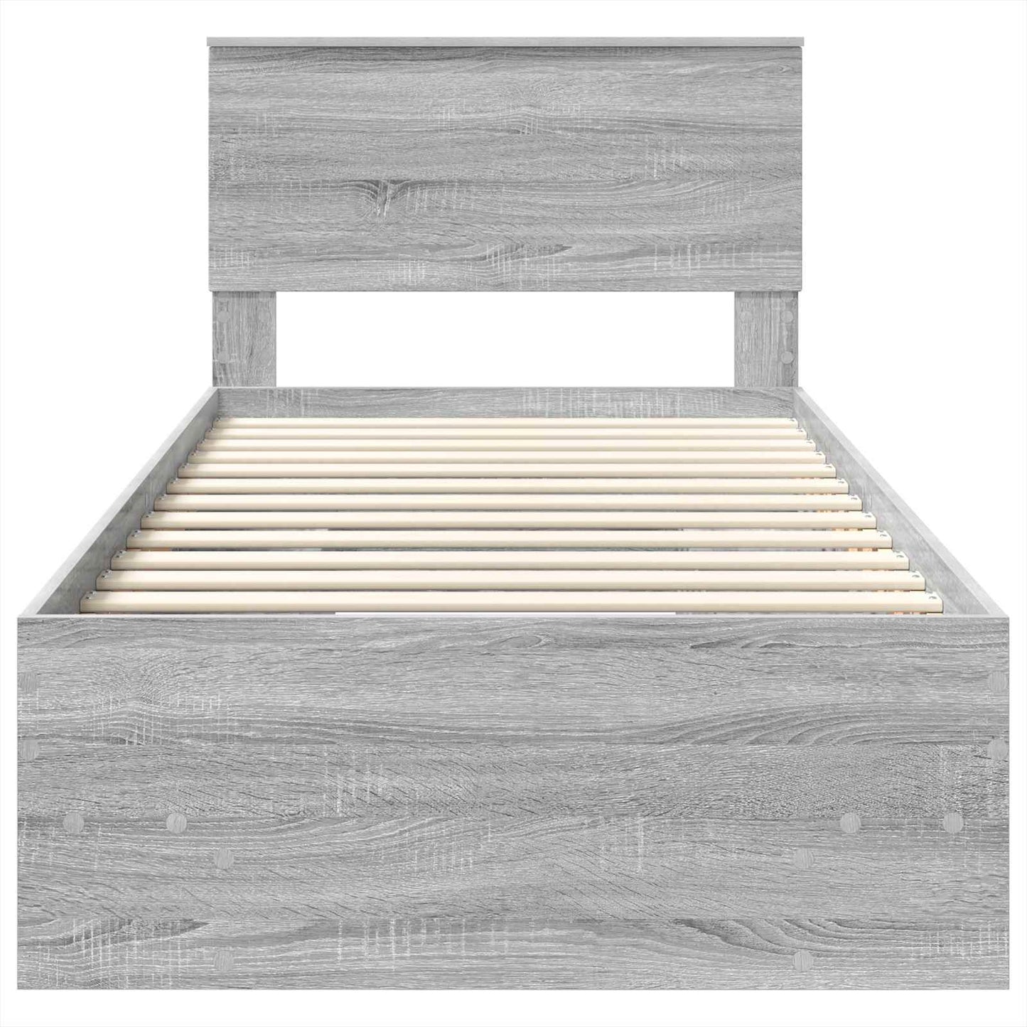 Struttura del letto Grigio Sonoma 90 x 200 cm Legno multistrato