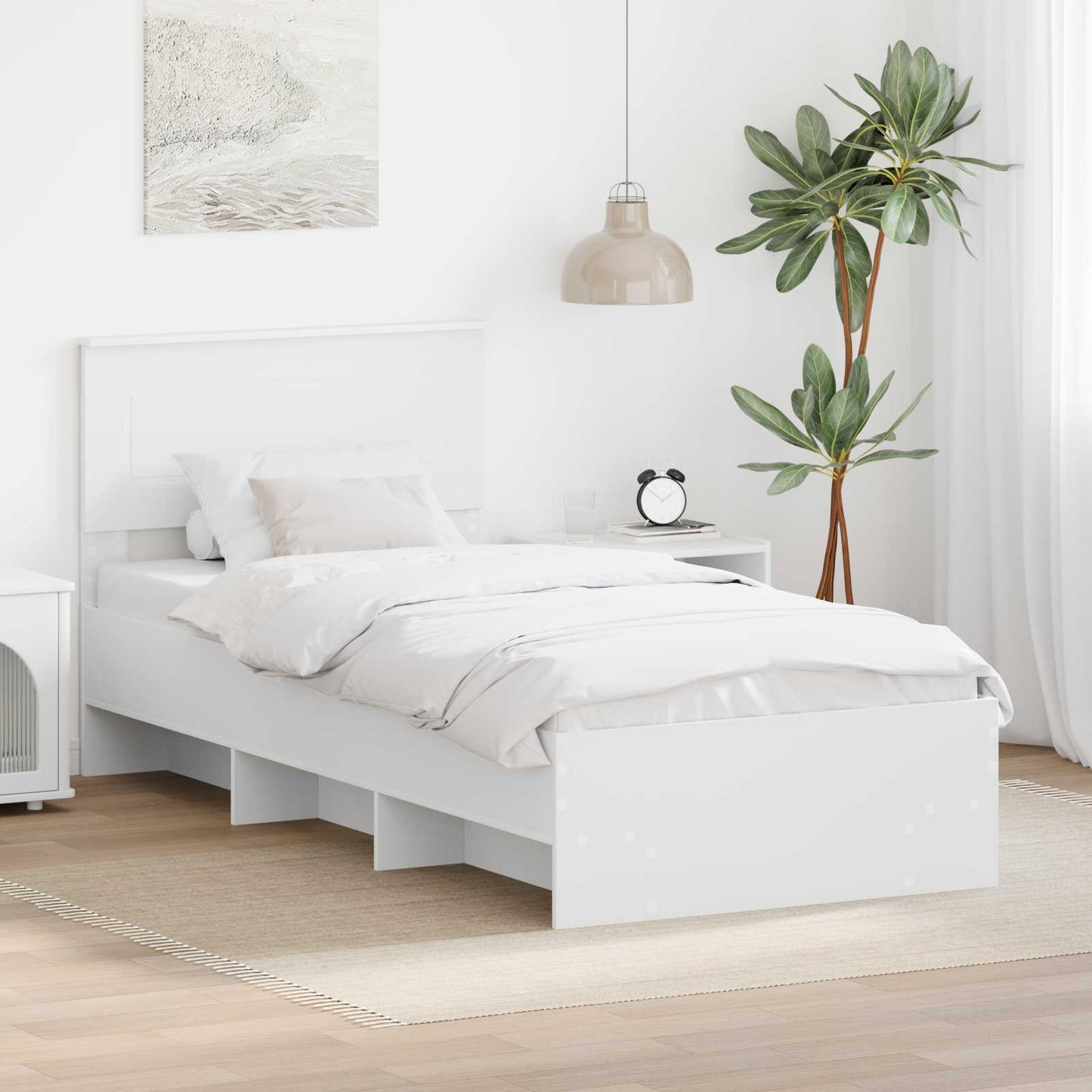 Struttura del letto Bianco 80 x 200 cm Legno multistrato | homemem39