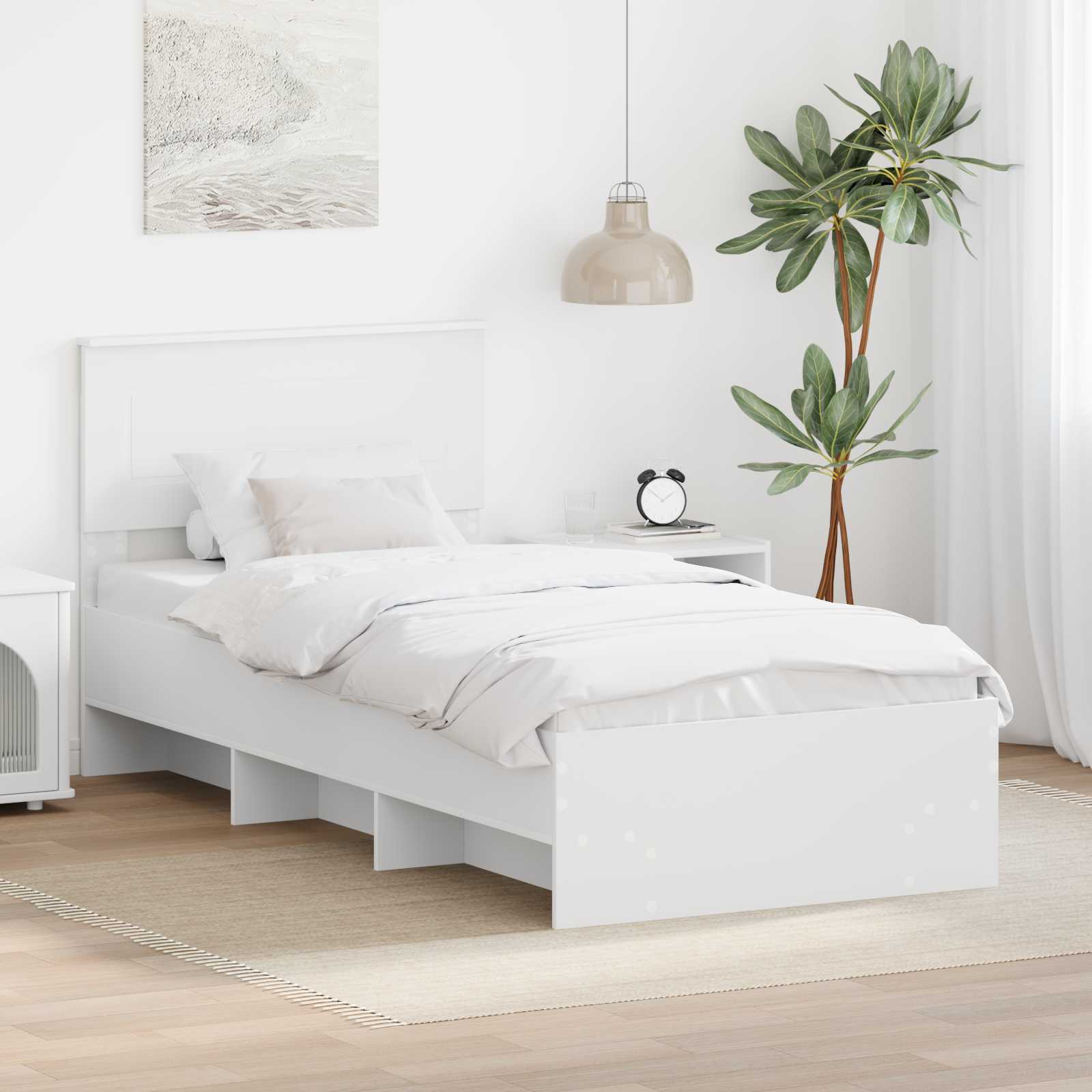 Struttura del letto Bianco 80 x 200 cm Legno multistrato | homemem39