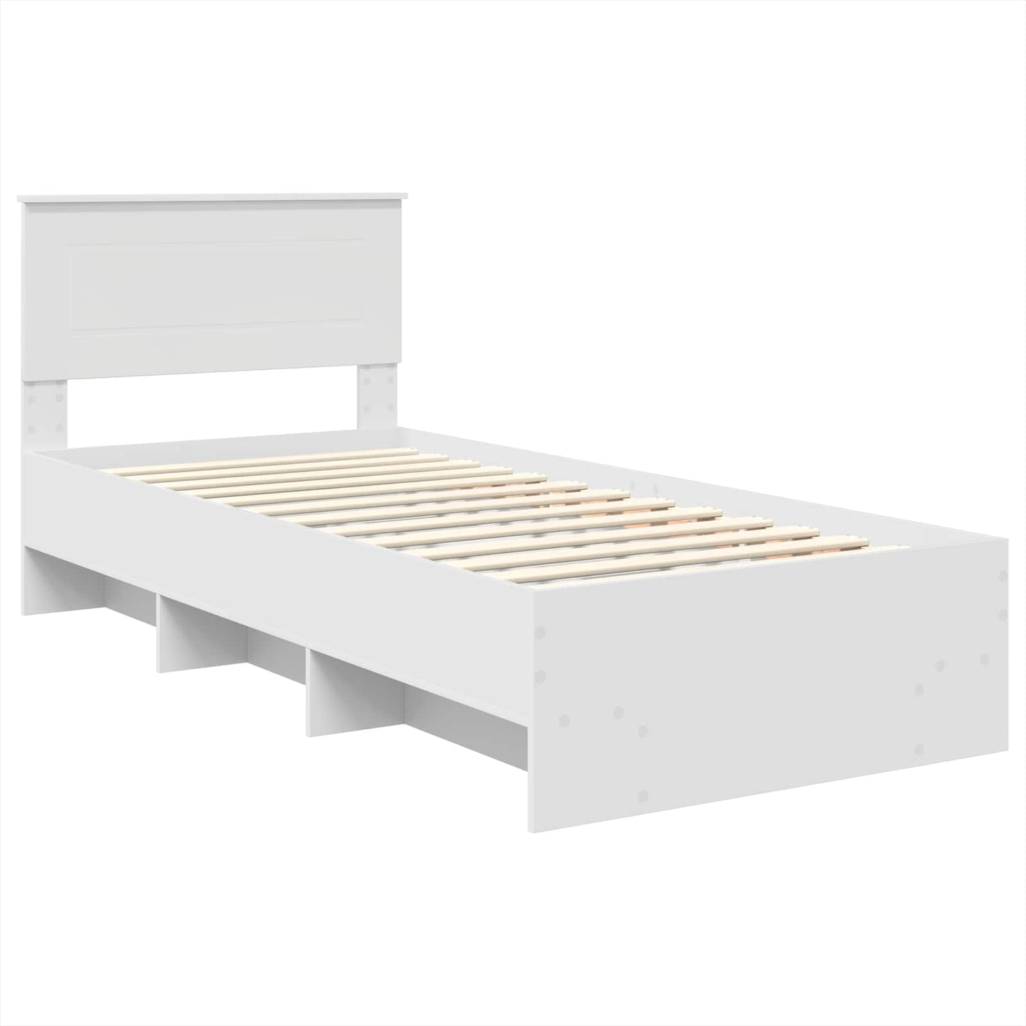 Struttura del letto Bianco 80 x 200 cm Legno multistrato | homemem39