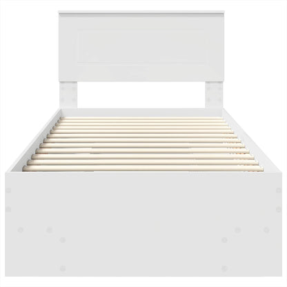 Struttura del letto Bianco 80 x 200 cm Legno multistrato | homemem39