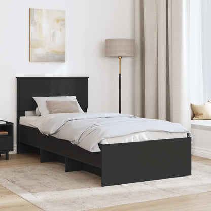 Struttura del letto Nero 80 x 200 cm Legno multistrato