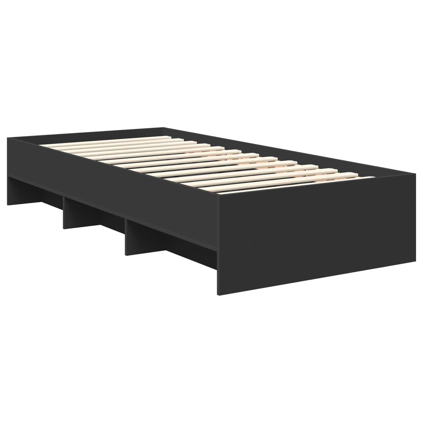 Struttura del letto Nero 80 x 200 cm Legno multistrato | homemem39