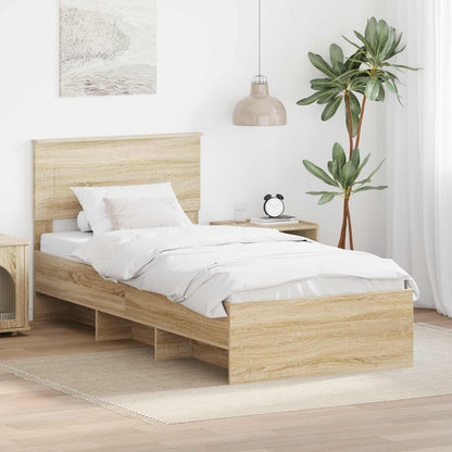 Struttura del letto Rovere Sonoma 80 x 200 cm Legno multistrato
