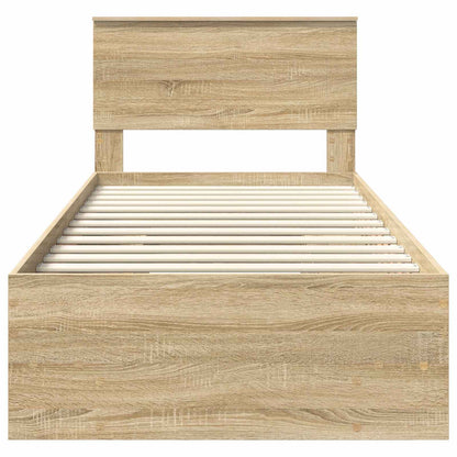 Struttura del letto Rovere Sonoma 80 x 200 cm Legno multistrato