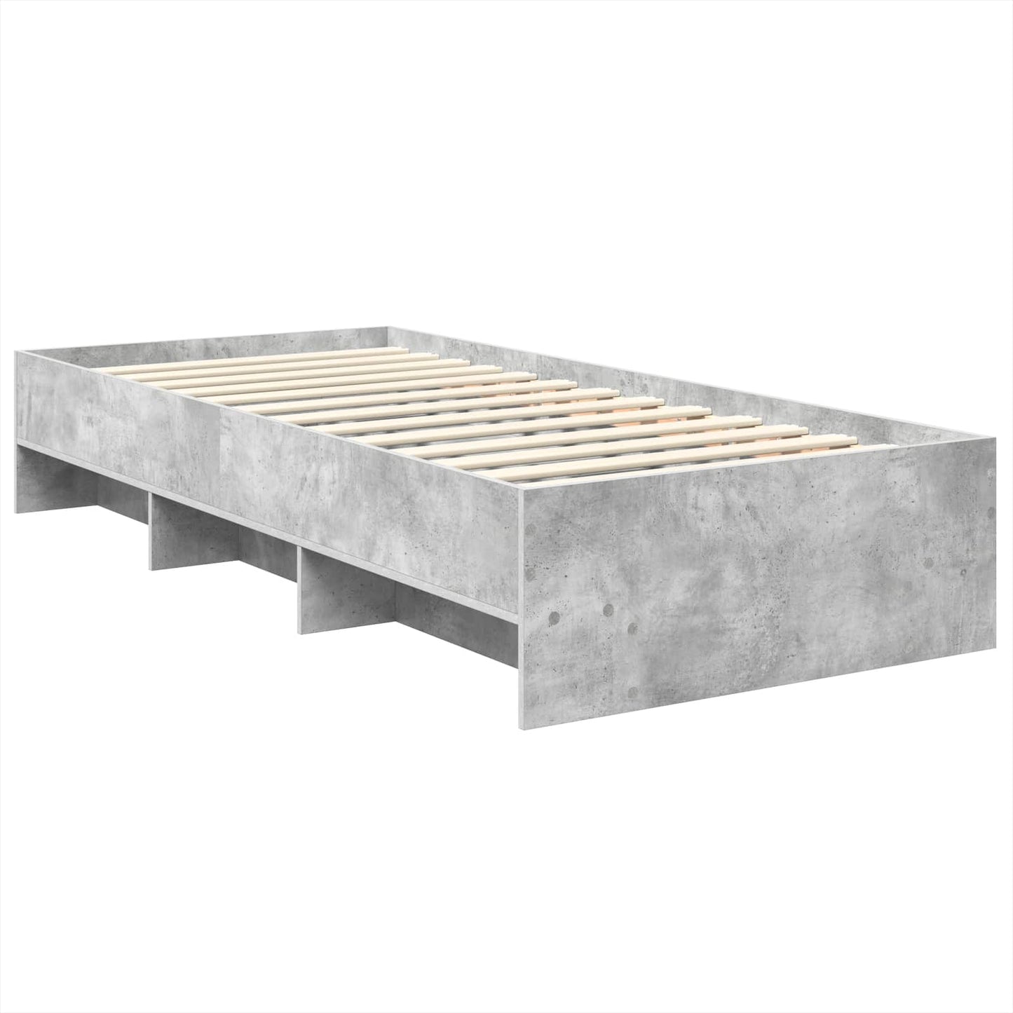 Struttura del letto con testiera Grigio cemento 80 x 200 cm | homemem39