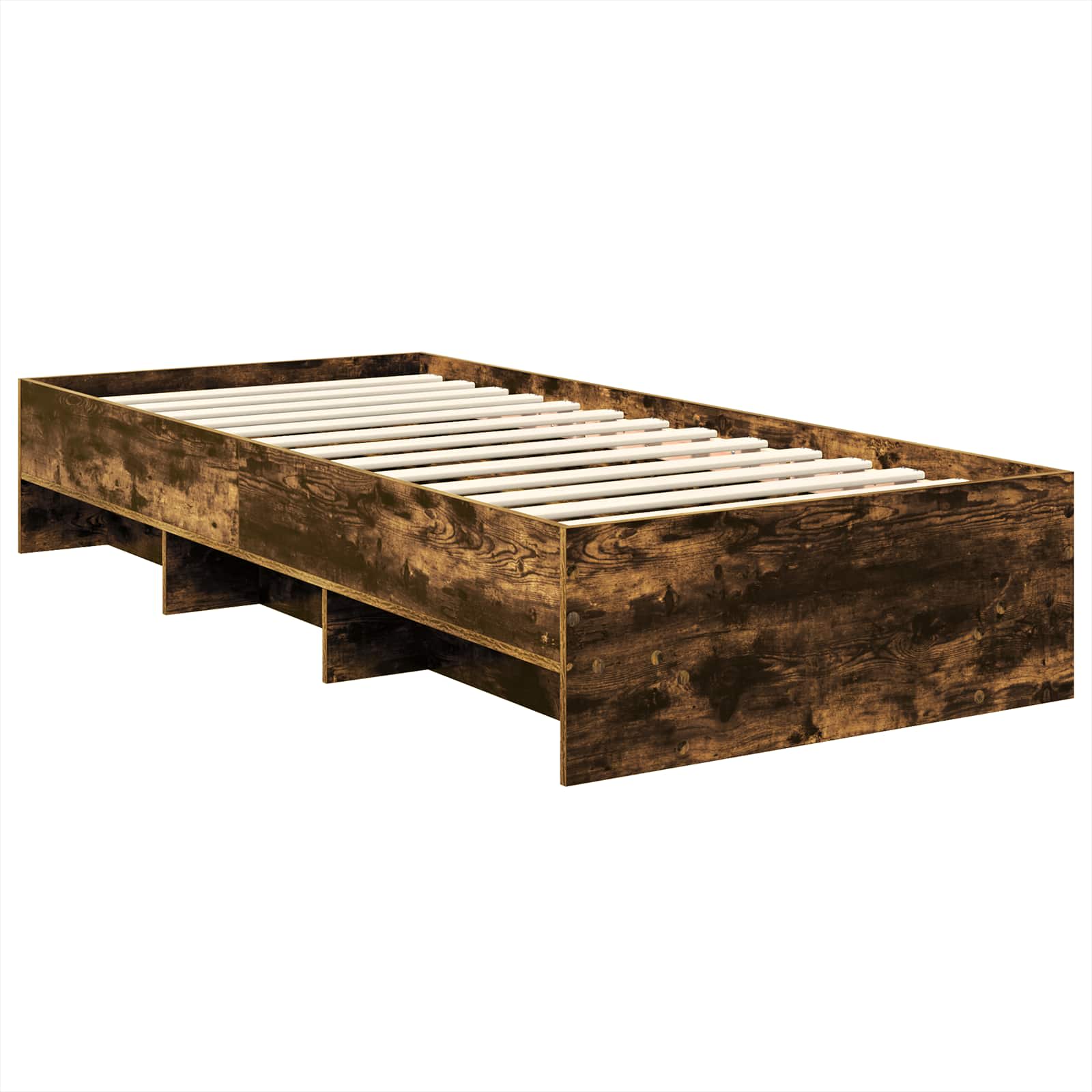 Struttura del letto Rovere fumé 80 x 200 cm Legno multistrato | homemem39