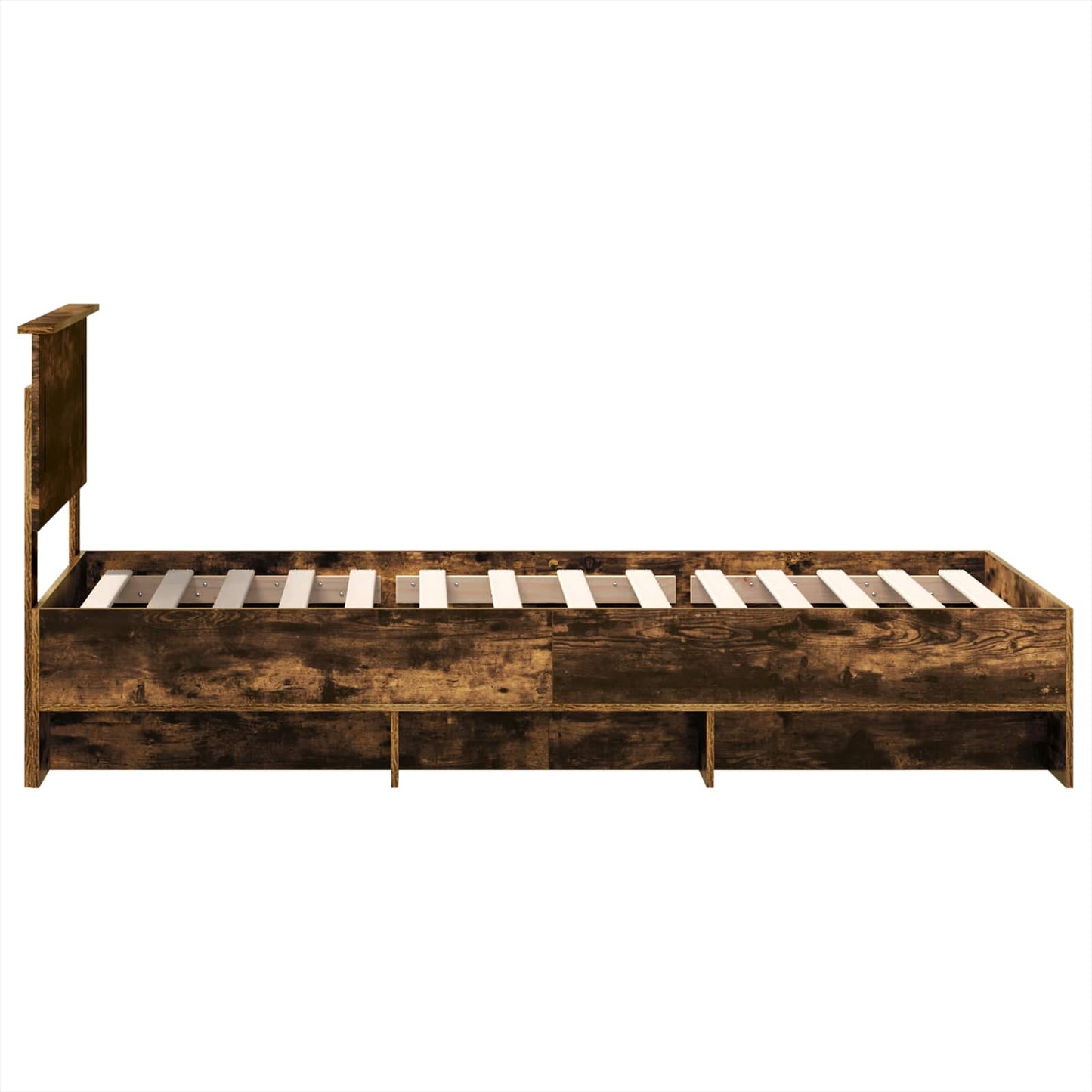 Struttura del letto Rovere fumé 80 x 200 cm Legno multistrato | homemem39