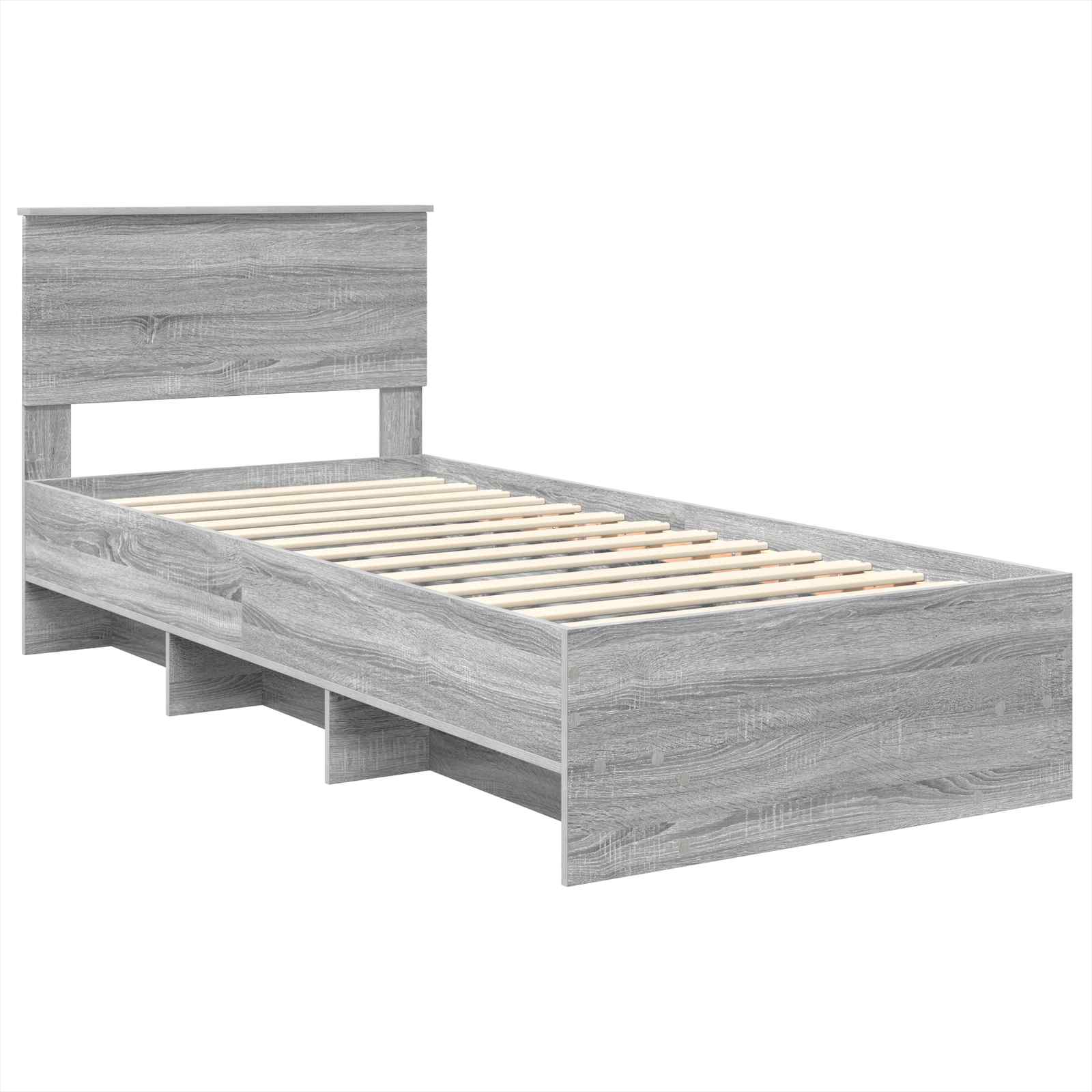 Struttura del letto Grigio Sonoma 80 x 200 cm Legno multistrato | homemem39