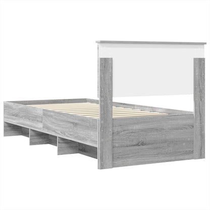 Struttura del letto Grigio Sonoma 80 x 200 cm Legno multistrato | homemem39