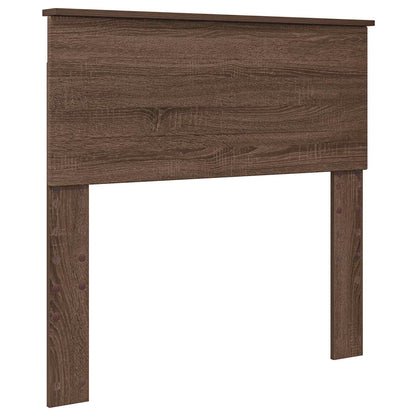 Struttura del letto con testiera Rovere Marrone 80 x 200 cm | homemem39