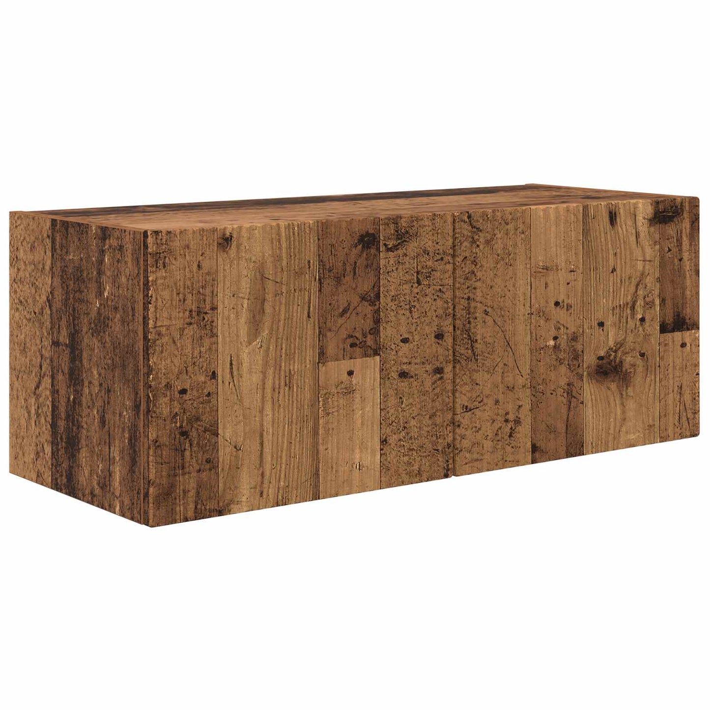Set di Mobiletto da TV a Parete 4 pcs Legno vecchio | homemem39