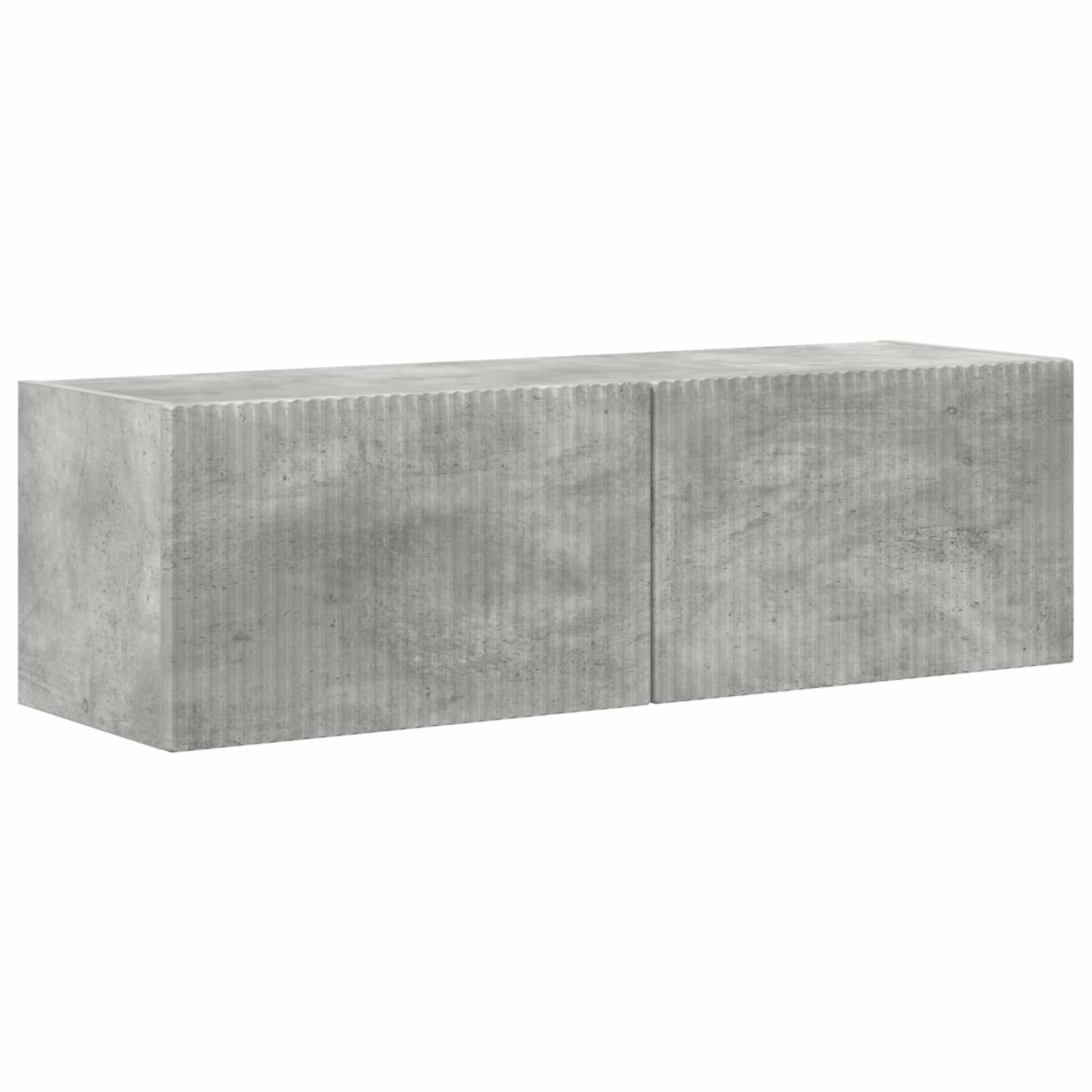 Set di Mobiletto da TV a Parete 4 pcs Grigio cemento | homemem39