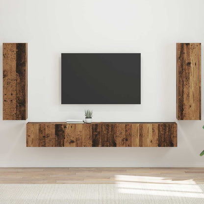 Set di Mobiletto da TV a Parete 4 pcs 29,5 x 31 x 100 cm