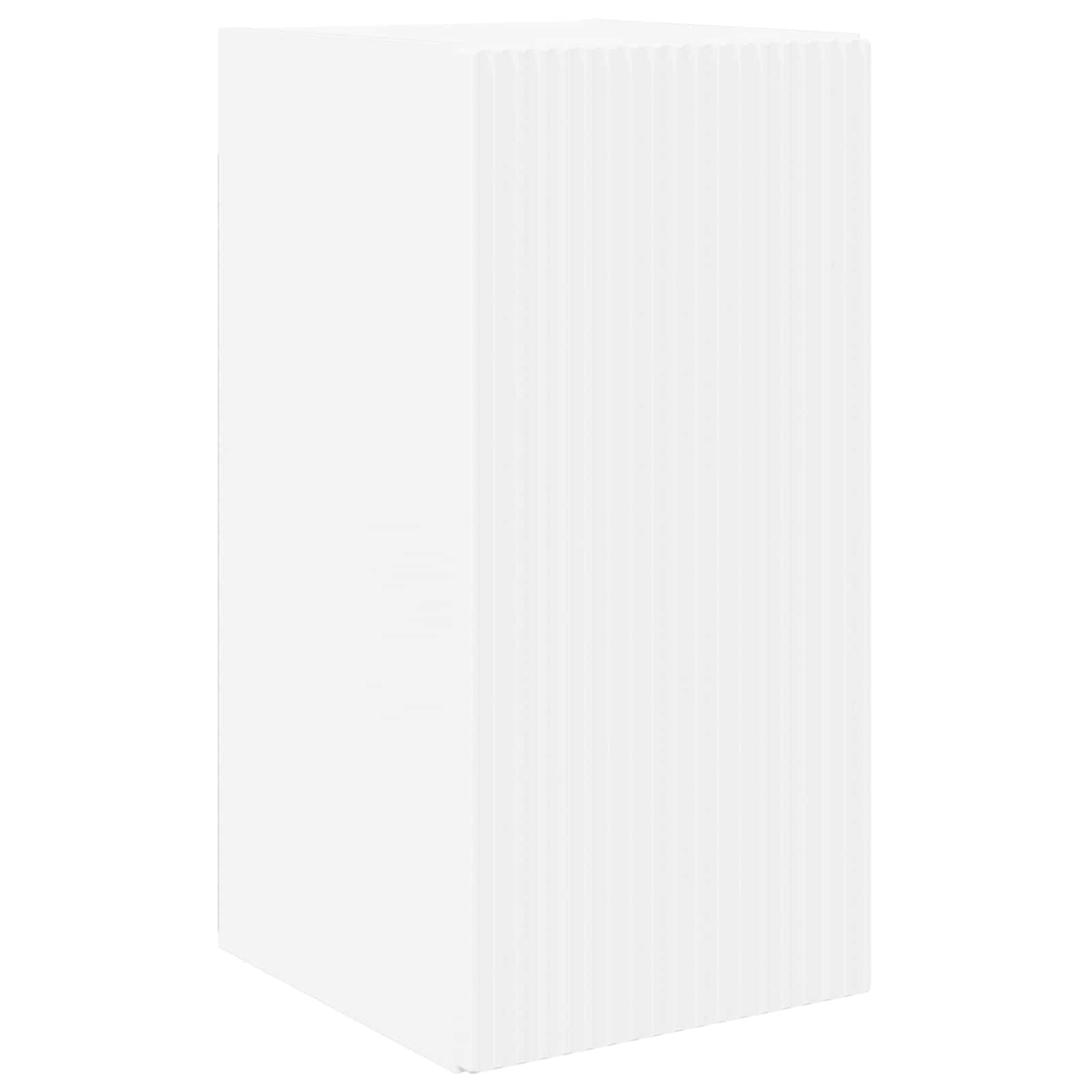 Set di Mobiletto da TV a Parete 4 pcs Bianco Legno multistrato | homemem39