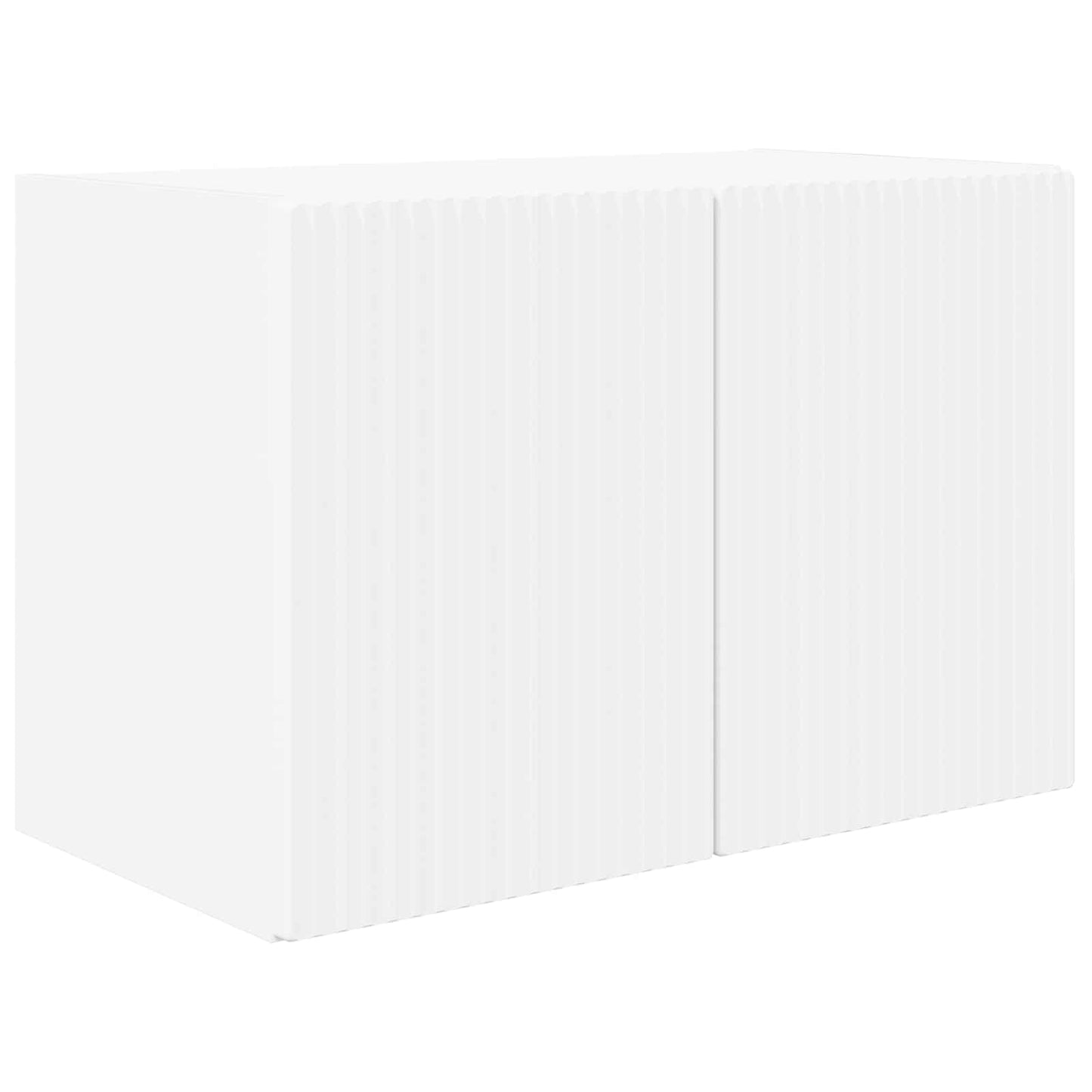 Set di Mobiletto da TV a Parete 4 pcs Bianco Legno multistrato | homemem39