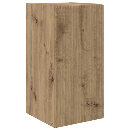 Set di Mobiletto da TV a Parete 4 pcs Rovere artigianale