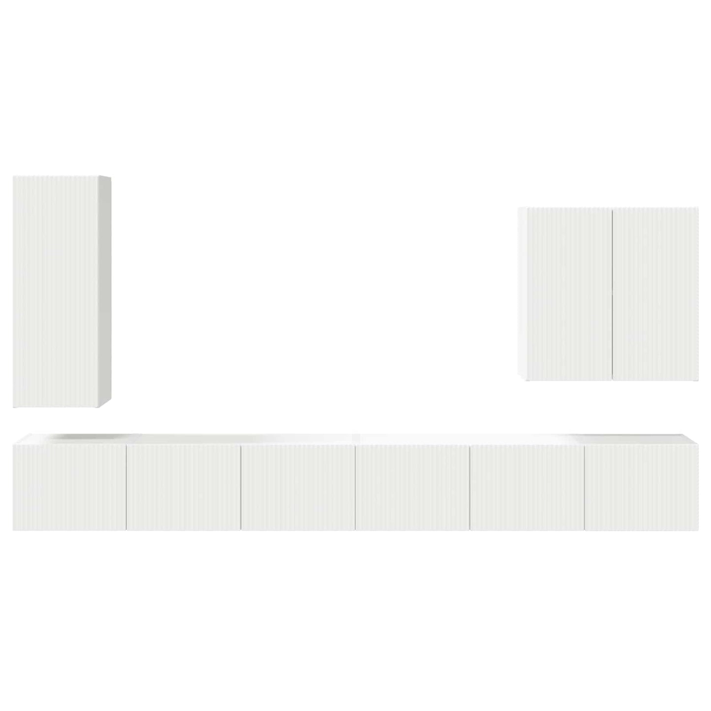 Montaggio a parete 6 pcs Bianco