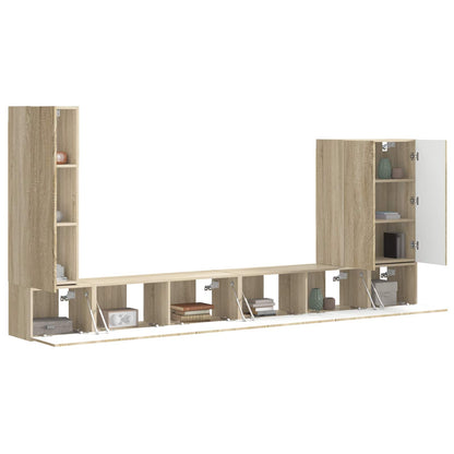 Montaggio a parete 6 pcs Rovere Sonoma