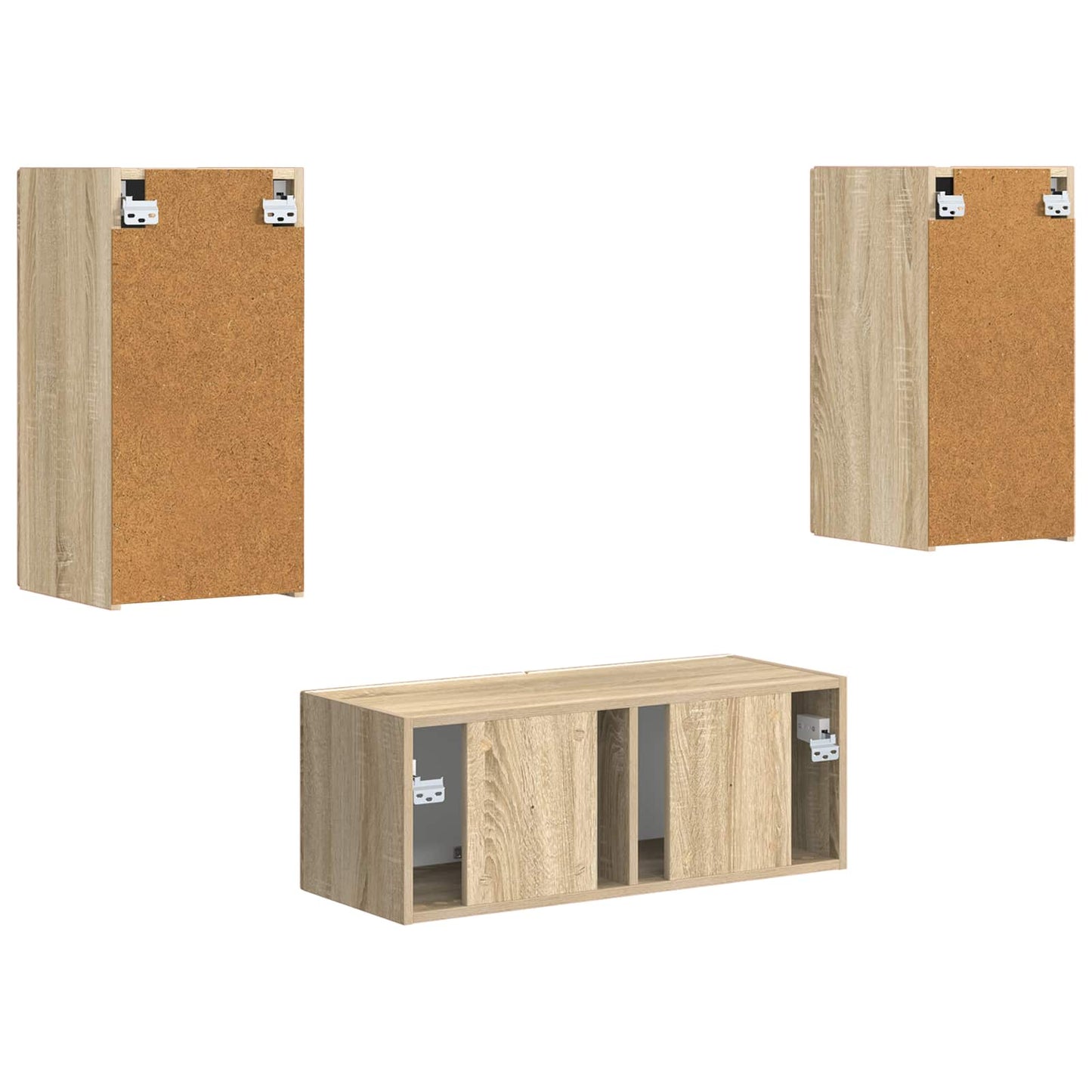Set mobile TV 2 pcs Rovere Sonoma Legno multistrato