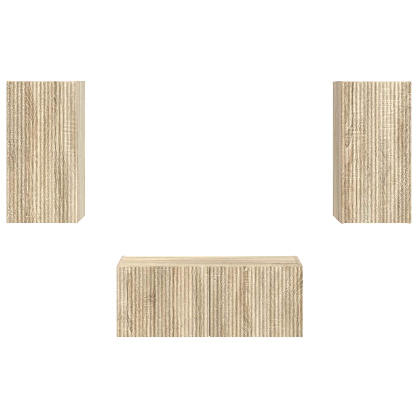 Set mobile TV 2 pcs Rovere Sonoma Legno multistrato