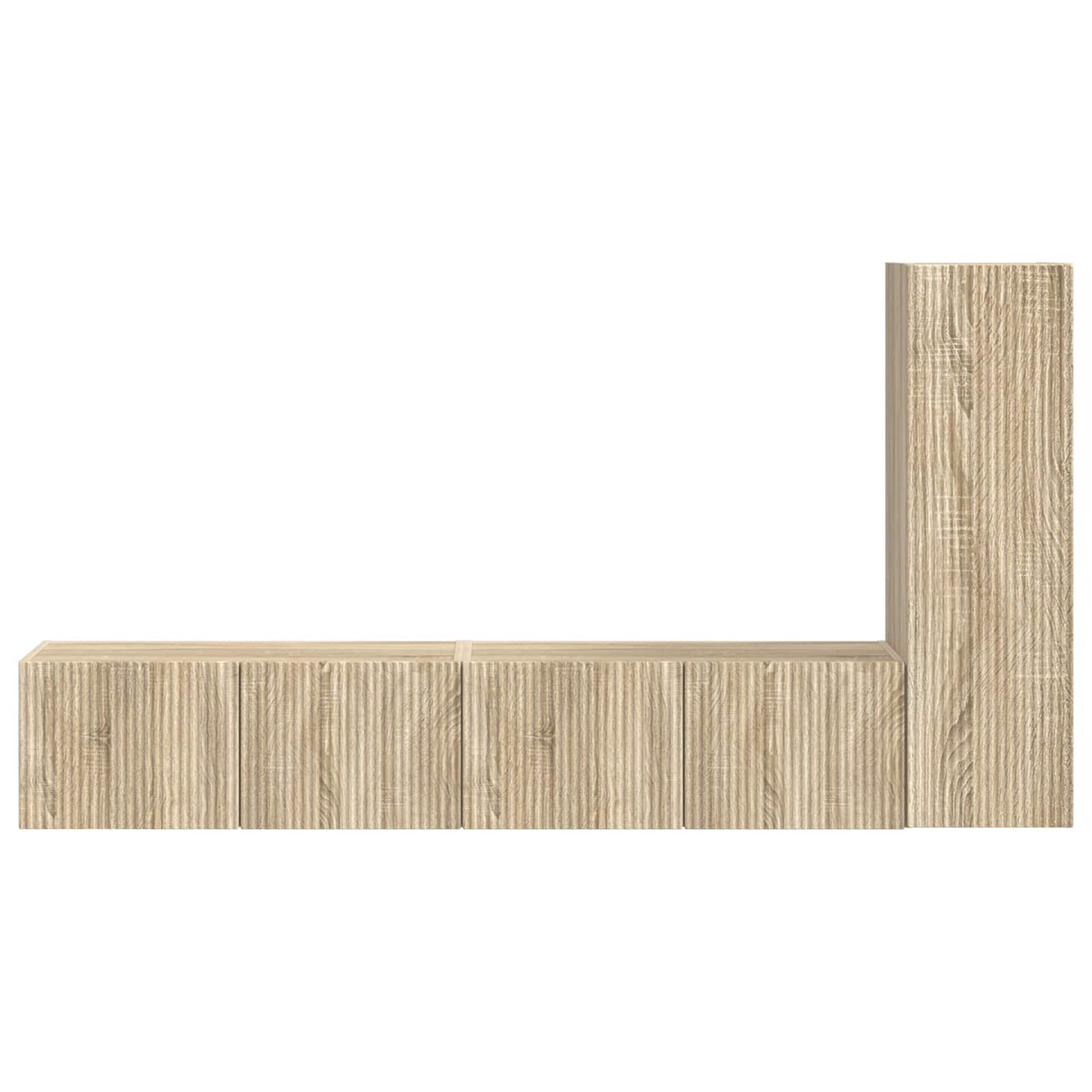 Set mobile TV 2 pcs Rovere Sonoma Legno multistrato