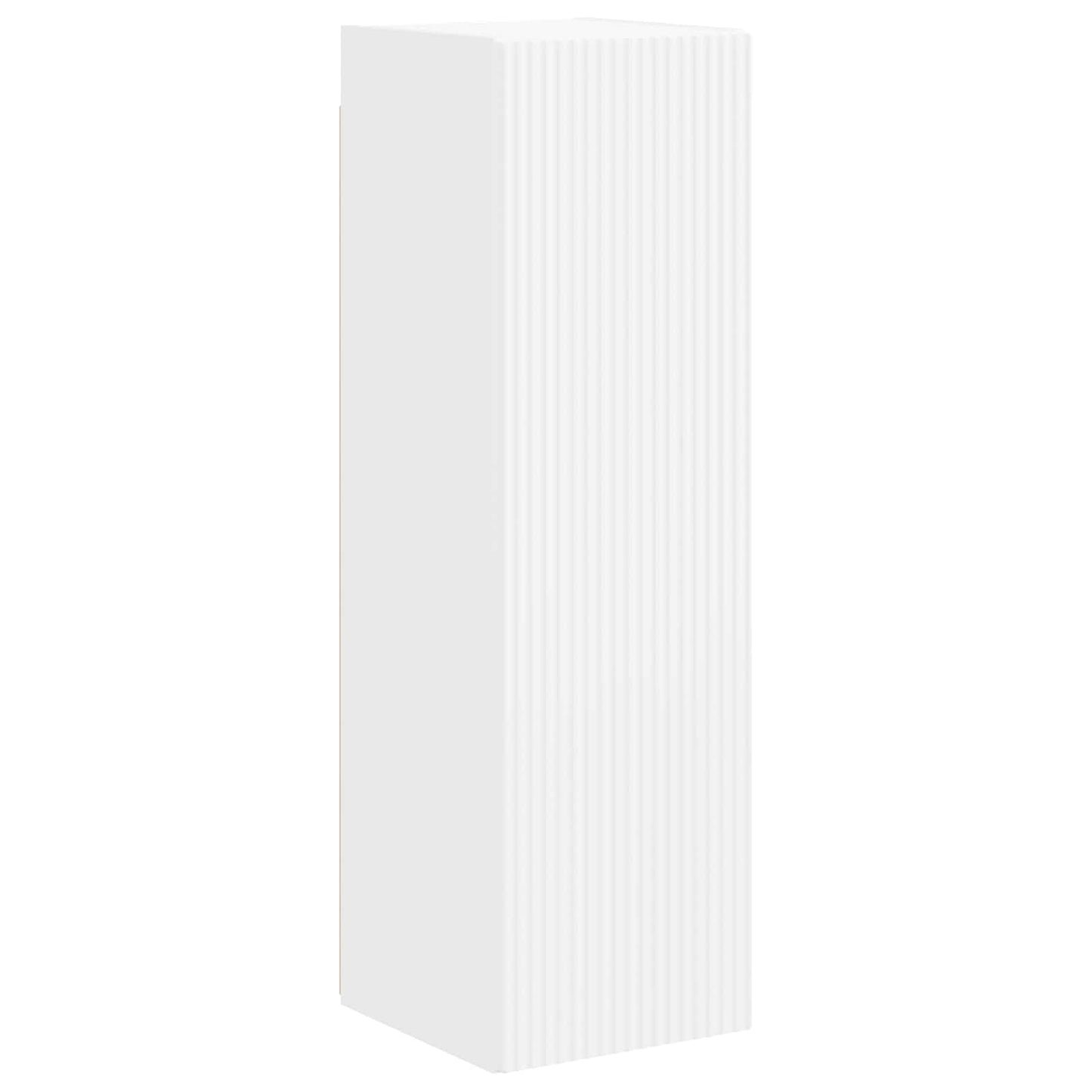 Set mobile TV Montaggio a parete 3 pcs Bianco Legno multistrato