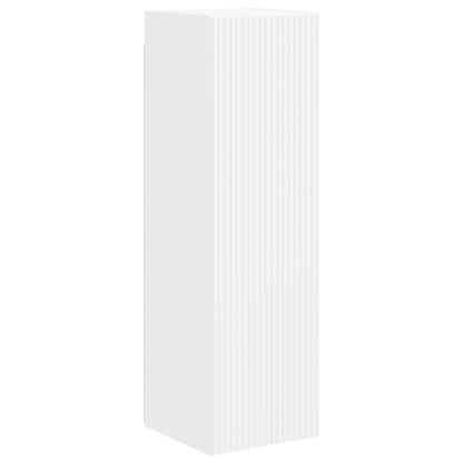 Set mobile TV Montaggio a parete 3 pcs Bianco Legno multistrato