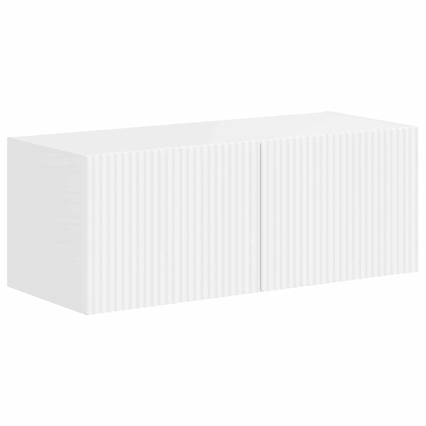 Set mobile TV 3 pcs Bianco Lucido Legno multistrato