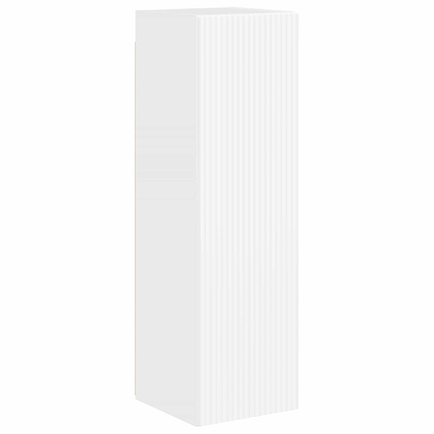 Set mobile TV 3 pcs Bianco Lucido Legno multistrato