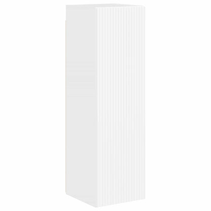 Set mobile TV 3 pcs Bianco Lucido Legno multistrato