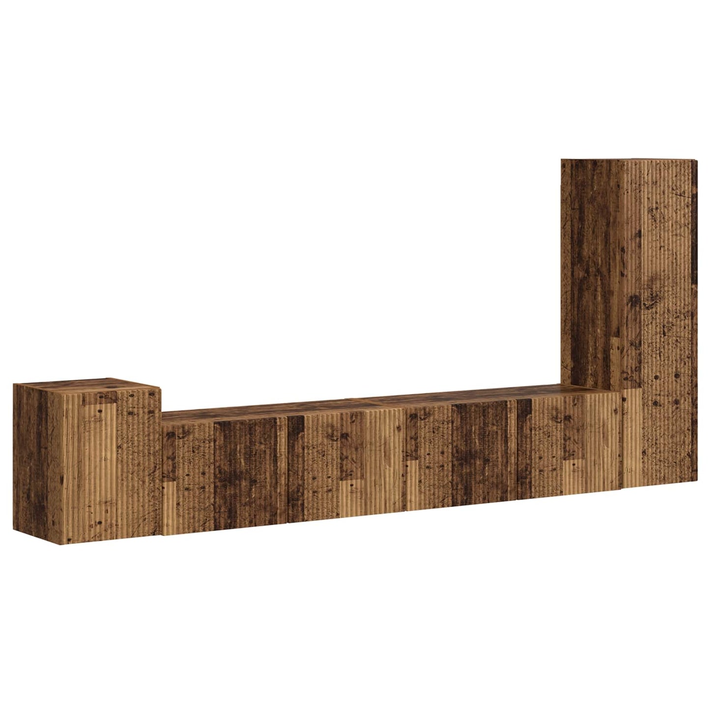 Set mobile TV 3 pcs Legno vecchio Legno multistrato