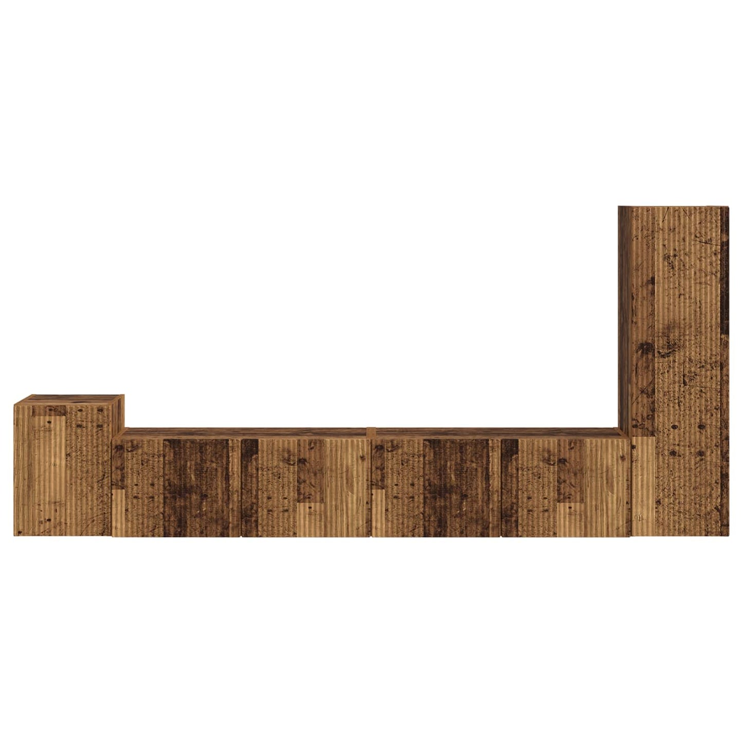 Set mobile TV 3 pcs Legno vecchio Legno multistrato