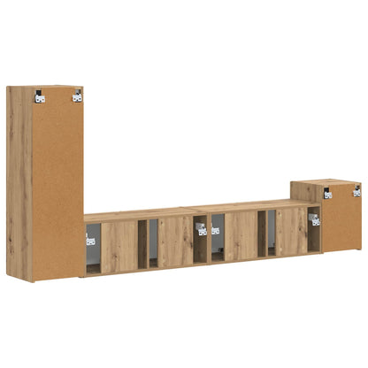 Set mobile TV 3 pcs Rovere artigianale Legno multistrato