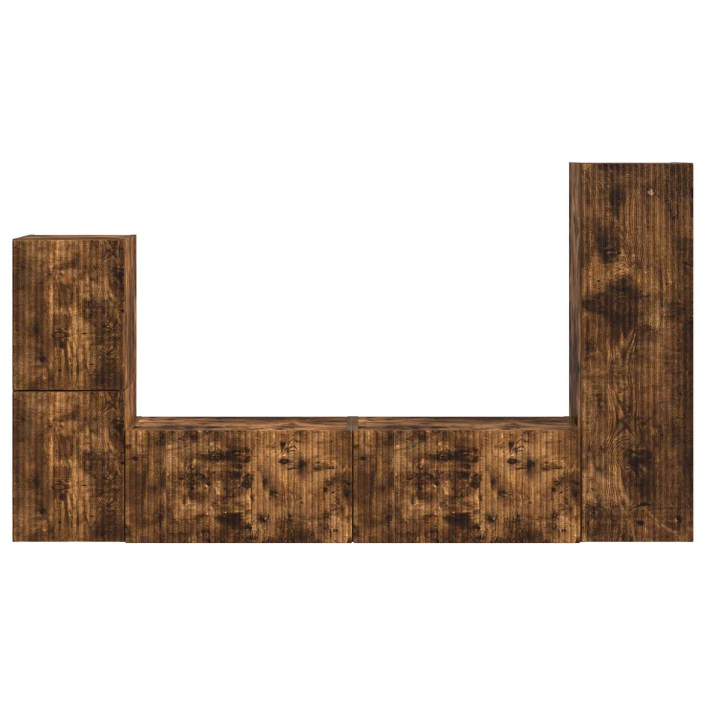 Set mobile TV 4 pcs Rovere fumé Legno multistrato