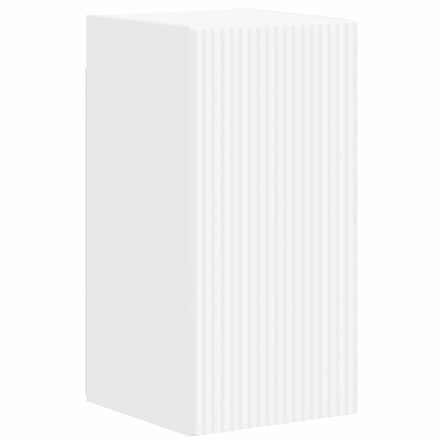 Set mobile TV Montaggio a parete 4 pcs Bianco Legno multistrato