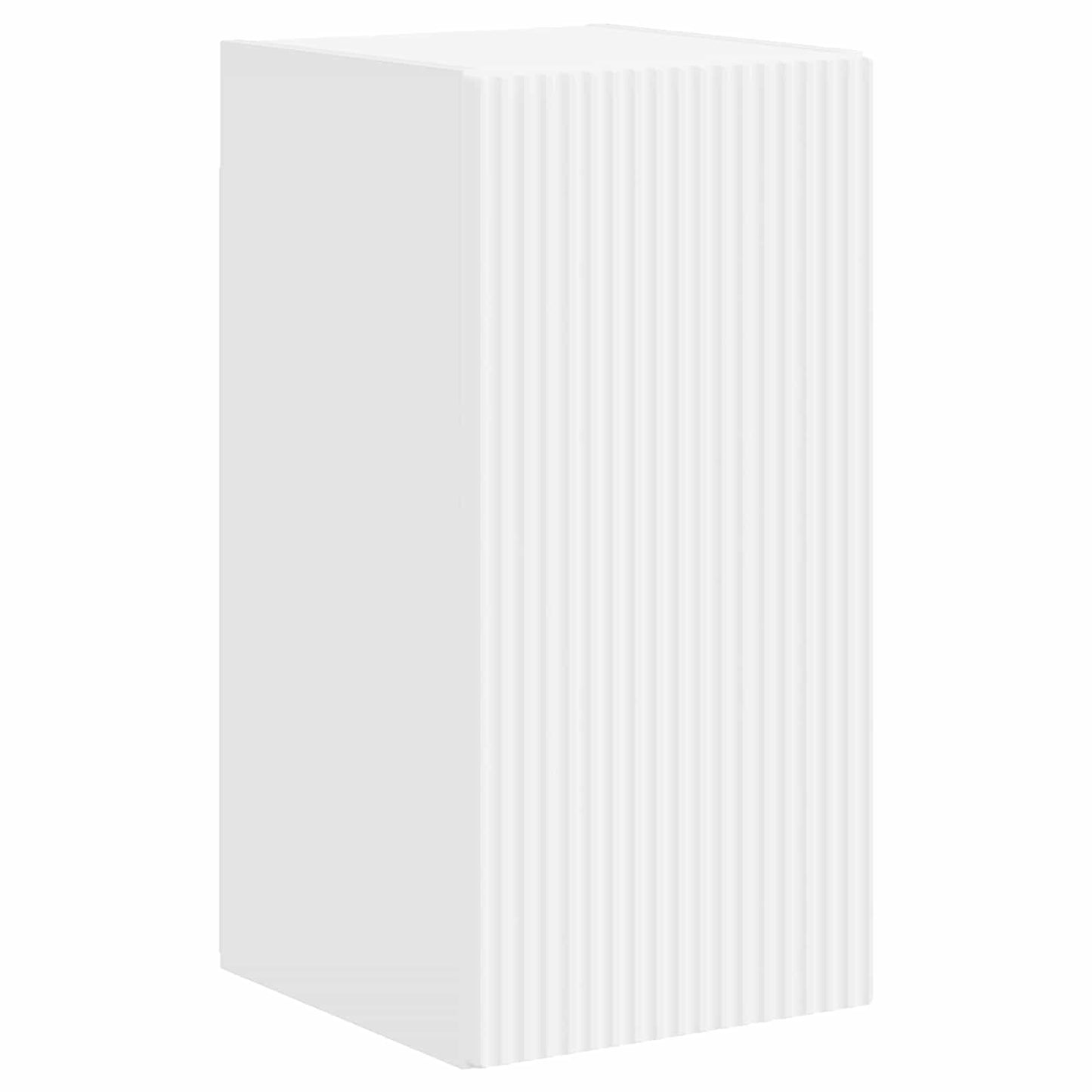 Set mobile TV Montaggio a parete 4 pcs Bianco Legno multistrato