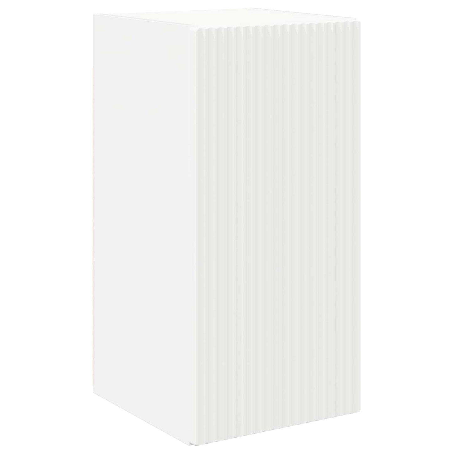 Set mobile TV Montaggio a parete 6 pcs Bianco Legno multistrato