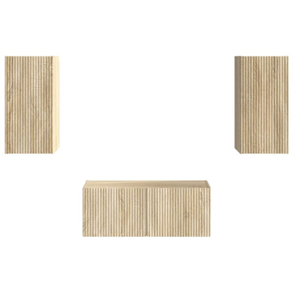 Set mobile TV 6 pcs Rovere Sonoma Legno multistrato