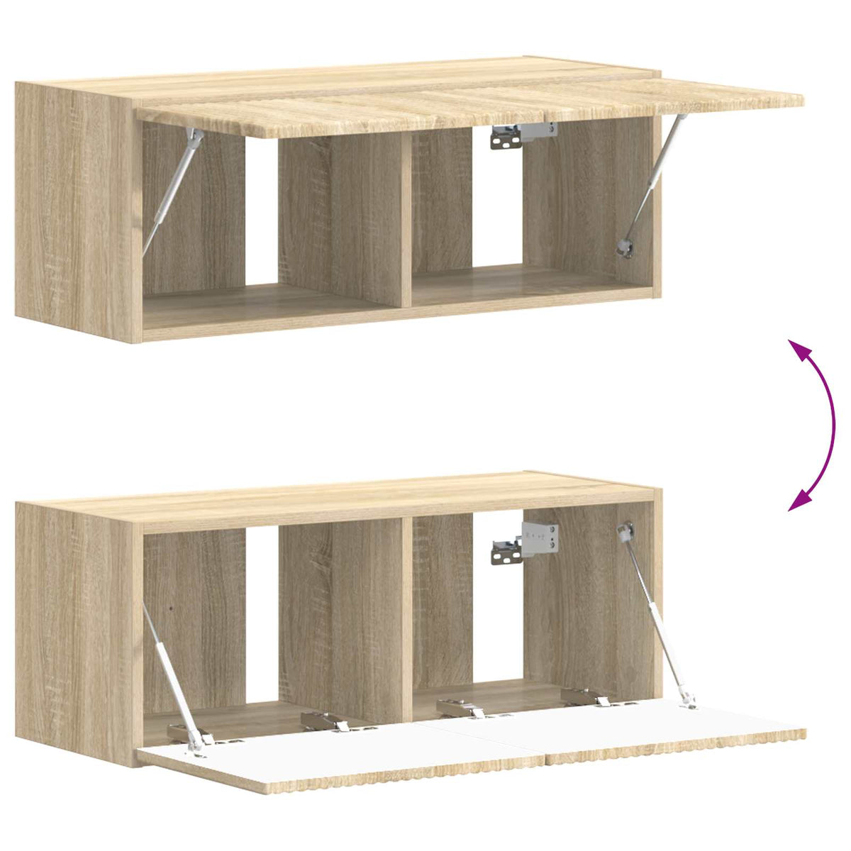 Set mobile TV 6 pz Rovere Sonoma Legno ingegnerizzato | homemem39